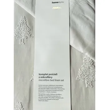 Povlečení Povlečení s vánočními stromky Home & You 200x220cm z mikrovlákna verdero krémové