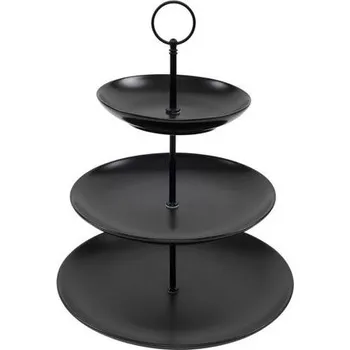 HIT ETAŽÉR NA CUKROVÍ 3 PATRA 16/21/26 CM, ČERNÁ_hamashop