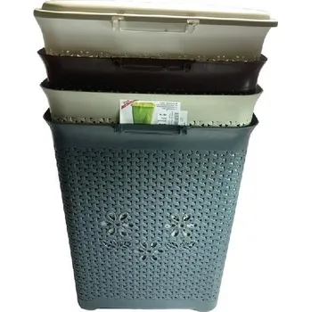Odpadkový koš koš 35l na použ.prádlo, 39x28x47cm, ratan, plast