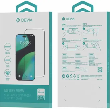 Deví ochranné sklo Star Series pro iPhone 14 Pro - Black Frame