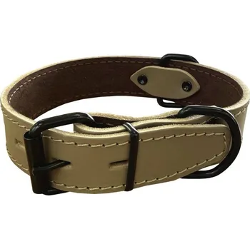 Obojek pro psa Bafpet Obojek HERRY černé kování 60cm/35mm šedá