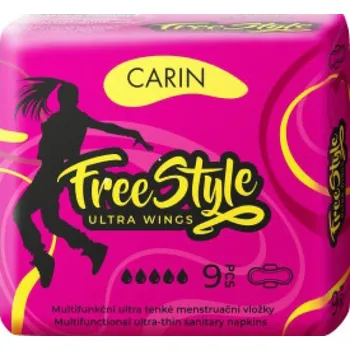 Carin Free Style ultra wings dámské vložky 9 ks