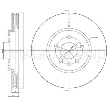 Brzdový kotouč Brzdový kotouč METELLI 23-1436C