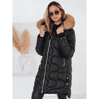 Dámská zimní bunda VIRELIA prošívaná s kapucí černá