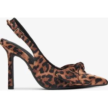 Dámské lodičky Deezee Dámské lodičky na jehlovém podpatku, nízké, hnědé, velikost 38