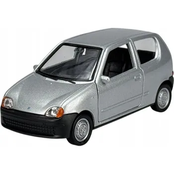 autíčko WELLY FIAT SEICENTO STŘÍBRNÝ 1:34 NOVÝ KOVOVÝ MODEL 43855