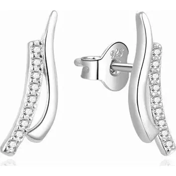 Náušnice Beneto Elegantní dlouhé náušnice se zirkony AGUP1789L