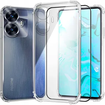 Pouzdro na mobilní telefon Zadní Kryt Hello Case pro realme C55 bezbarvý