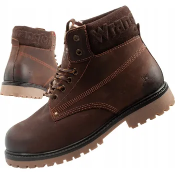 Pánská zimní obuv Pánské boty šněrovací kotníkové kotníkové boty Wrangler Arch vel. 44 elegantní kožené