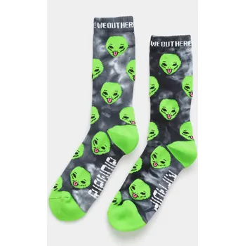 Pánské ponožky RipNDip We Out Here (black lighting wash), černá