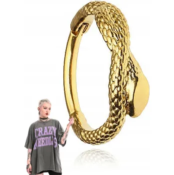 Náušnice Kroužek clicker had Zlatý do ucha helix conch 1,2/10