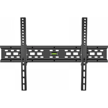 Televizní držák DeTech Náklopný držák na TV 32–65" na stěnu - černá Univerzální náklopný držák na TV 32”–65” s VESA až 600×400 mm a nosností 40 kg. Umožňuje náklon až 15° a díky vzdálenosti 5 cm od stěny zajišťuje p