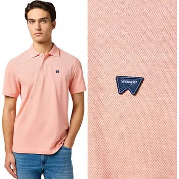 Pánské tričko Tričko Wrangler REFINED POLO 112362832 oranžové M