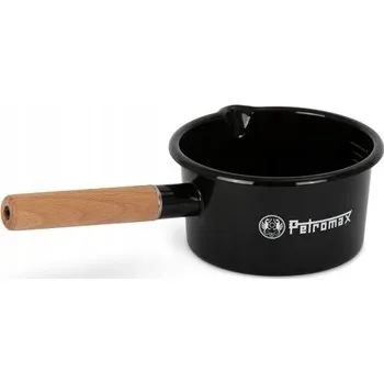 Hrnec Smalcovaný rendlík PETROMAX, objem 1 l - černý