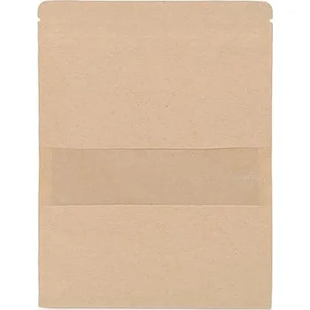 Sáček na potraviny Papírový sáček s průhledem, malý Varianta: 1 (10 x 15 cm) přírodní stř., Balení: 50 ks