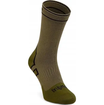 Pánské ponožky Ponožky voděodolné Bridgedale StormSock Mid Boot - khaki/olive 48