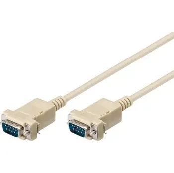 Kabel do PC MicroConnect sériový kabel RS-232, D-SUB 9-pin (M) - D-SUB 9-pin (M) 2m bílá (SCSEHH2)