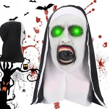 Karnevalová maska Latexová maska na obličej - jeptiška