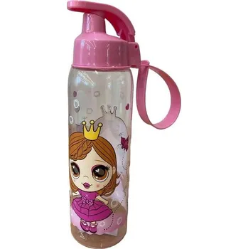 Láhev láhev 0,50l PRINCEZNA, růžová, TRITAN, nápitka, kryt, dětská, plast