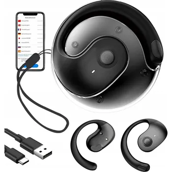 BEZDRÁTOVÁ SLUCHÁTKA PRO PŘEKLAD 139 JAZYKŮ BLUETOOTH 5.4 PRO CESTOVÁNÍ