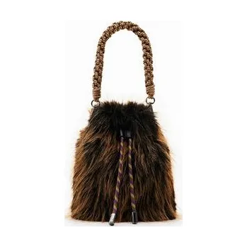 Kabelka Desigual kabelka polyester hnědá