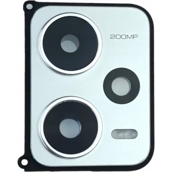 Pouzdro na mobilní telefon Kroužek fotoaparátu Xiaomi Redmi Note 12 Pro+ 5G - Bílý