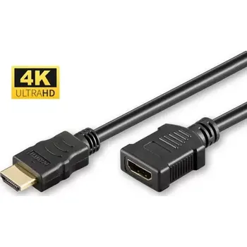 Video kabel MicroConnect Prodlužovací kabel HDMI 1.4 (M) - HDMI 1.4 (F) 5m černá (HDM19195FV1.4)
