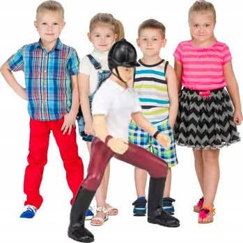 Figurka PAPO Jezdkyně Holka ZÁBAVA pro Děti FIGURKY KRÁSNÉ Zvířátko Plast 3 roků 9 cm