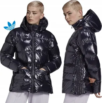 Dámská Zimní Bunda Adidas Péřová 32 XXS Prošívaná Lesklá Módní Oversize*