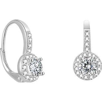 Náušnice Beneto Něžné stříbrné náušnice s třpytivými zirkony AGUC2267