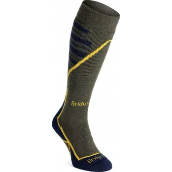 Pánské ponožky Ponožky podkolenky Bridgedale zelené vel. 40-43