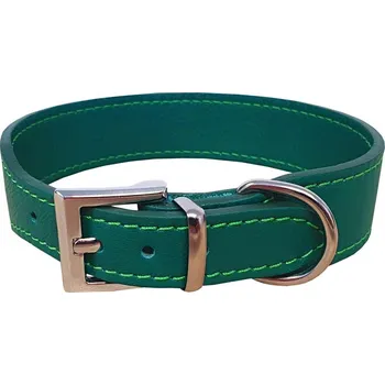 Obojek pro psa Bafpet Kožený obojek SETA 38cm/28mm zelená
