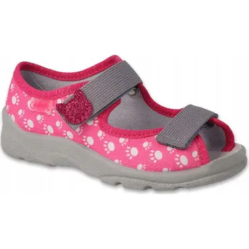 Dívčí sandály Befado dětské sandály textilní růžové velikost 33