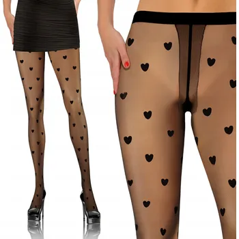 Dámské punčochy Vzorované Punčocháče Sesto Senso Fashion Line 20 DEN černé, velikost 2