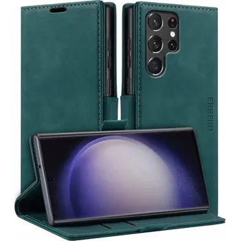 Pouzdro na mobilní telefon Flipové pouzdro Erbord pro Samsung Galaxy S23 Ultra, modré