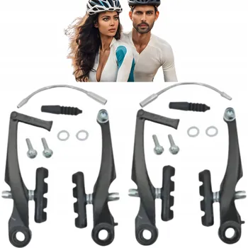 Brzda na kolo Brzdové čelisti V-brake Logan černé hliníkové, sada na 2 kola