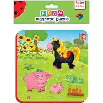 Magnetické Puzzle Kůň a Prasátka IDEÁLNÍ PRO DĚTI