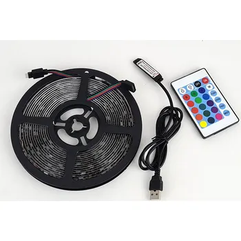 LED osvětlení LED KNM TV RGB-USB - barevný světelný pásek za televizi, délky 3m a 5m, regulace a dálkové ovládání, napájení 5V z USB zásuvky Velikost: 3m
