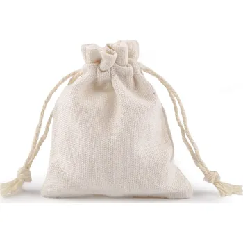 Dárková taška Dárkový pytlík 7x9 cm lněný Varianta: 3 režná nejsvětlejší, Balení: 1 ks