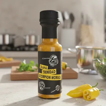 Omáčka Zach´s pesto & chilli - žlutá Trinidad Scorpion Moruga