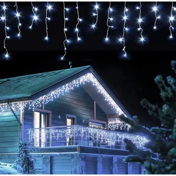 Vánoční dekorace Jemná a vkusná blikající vánoční světélka vhodná pro outdoorové (venkovní) umístění Barva: Bílá, Míry: 3.5 M X 0.3 M 0.4 M 0.5 M