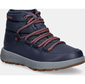 Dívčí sněhule Zimní boty dámské Columbia Slopeside Village Omni-Heat Mid - nocturnal/beetroot