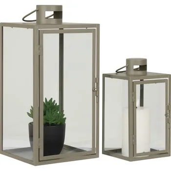 Venkovní osvětlení House Nordic Lucerna, kov/sklo, sada 2 ks CORFU