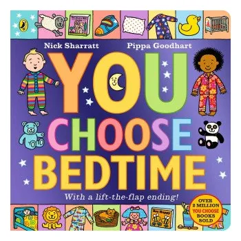 První čtění You Choose at Bedtime (Nick Sharratt)(Leporelo)