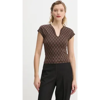 Pánské tričko Tričko By Malene Birger VENAZIA Q72465001 hnědá 88X, vel. L