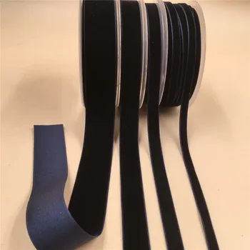 Vánoční dekorace Sametová stužka na balení dárků, či výrobu dekorací (183 m x 9 mm) Barva: Navy Blue V092