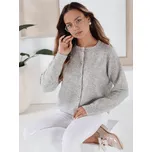 dámský svetr se zipem SELINA MY2513 Barva: Světle Šedá, Velikost: S/M