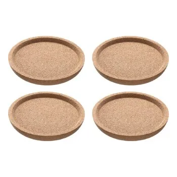 Podtácek LEONARDO Korkové podtácky GOCCE 9 cm – sada 4 ks