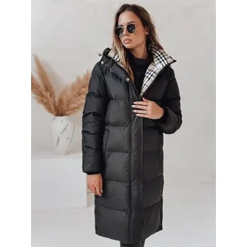 Dámská zimní bunda WINTERMISS dlouhá prošívaná s kapucí černá