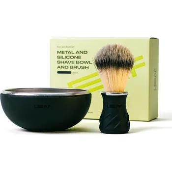 Štětka na holení LEAF štětka s miskou na holení Barva: Black